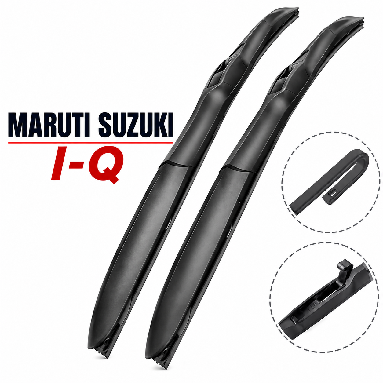 HYBRID wiper blades set for Maruti Suzuki cars (I-Q).
