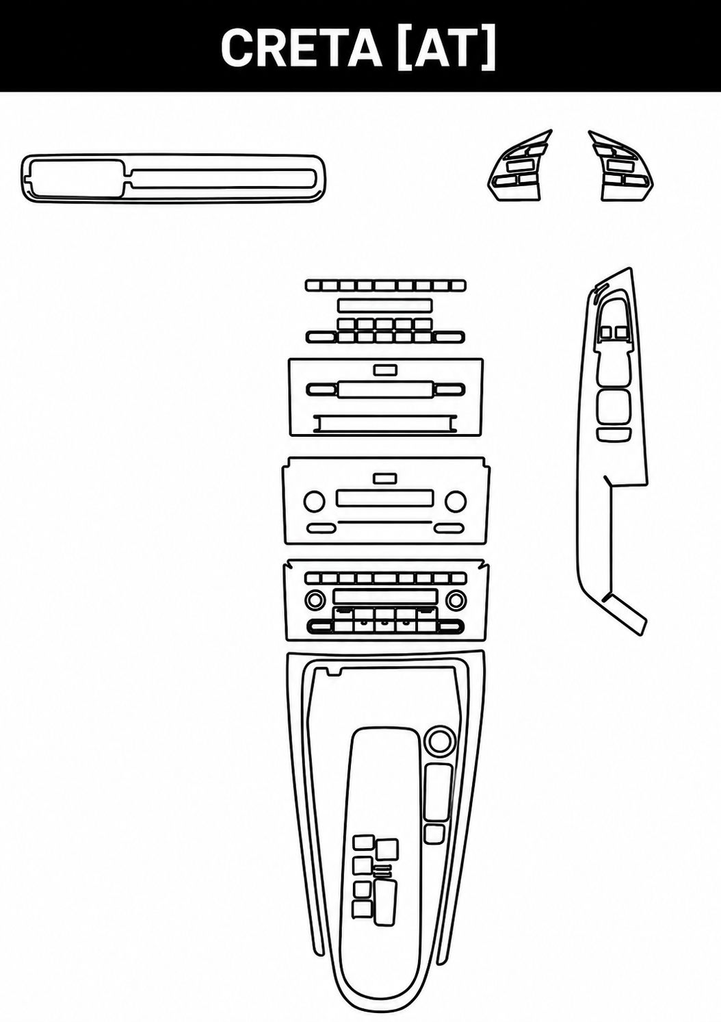 Hyundai Creta [AT] Interior PreCut PPF