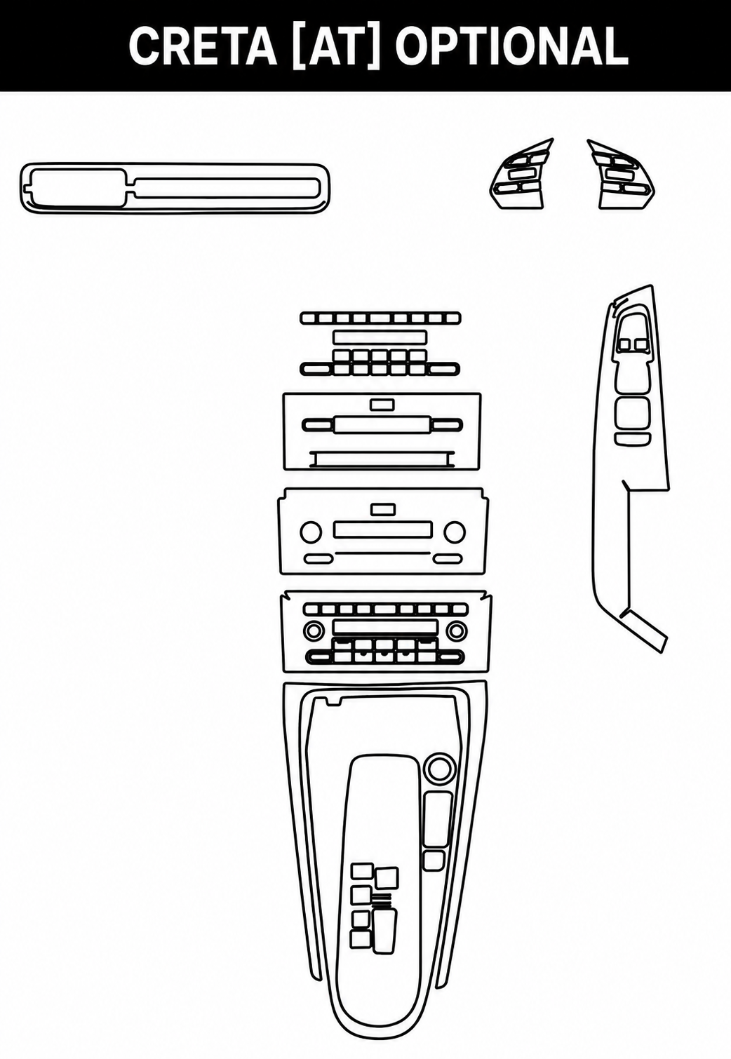 Hyundai Creta [AT] Optional Interior PreCut PPF