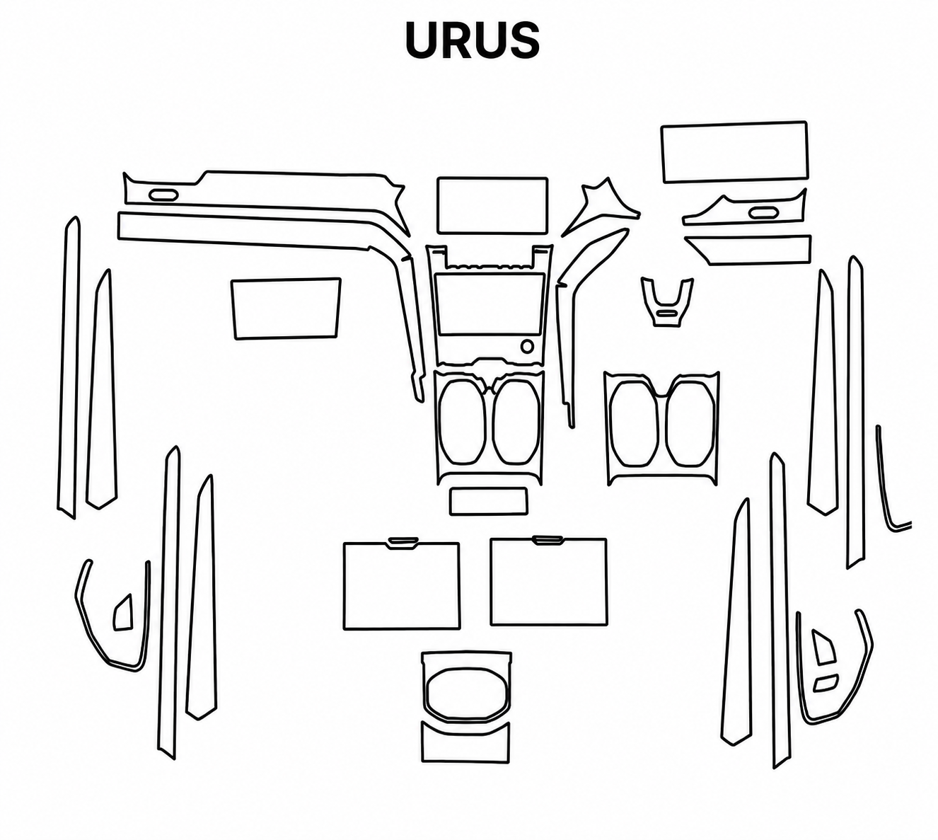 Lamborghini Urus Interior PreCut PPF