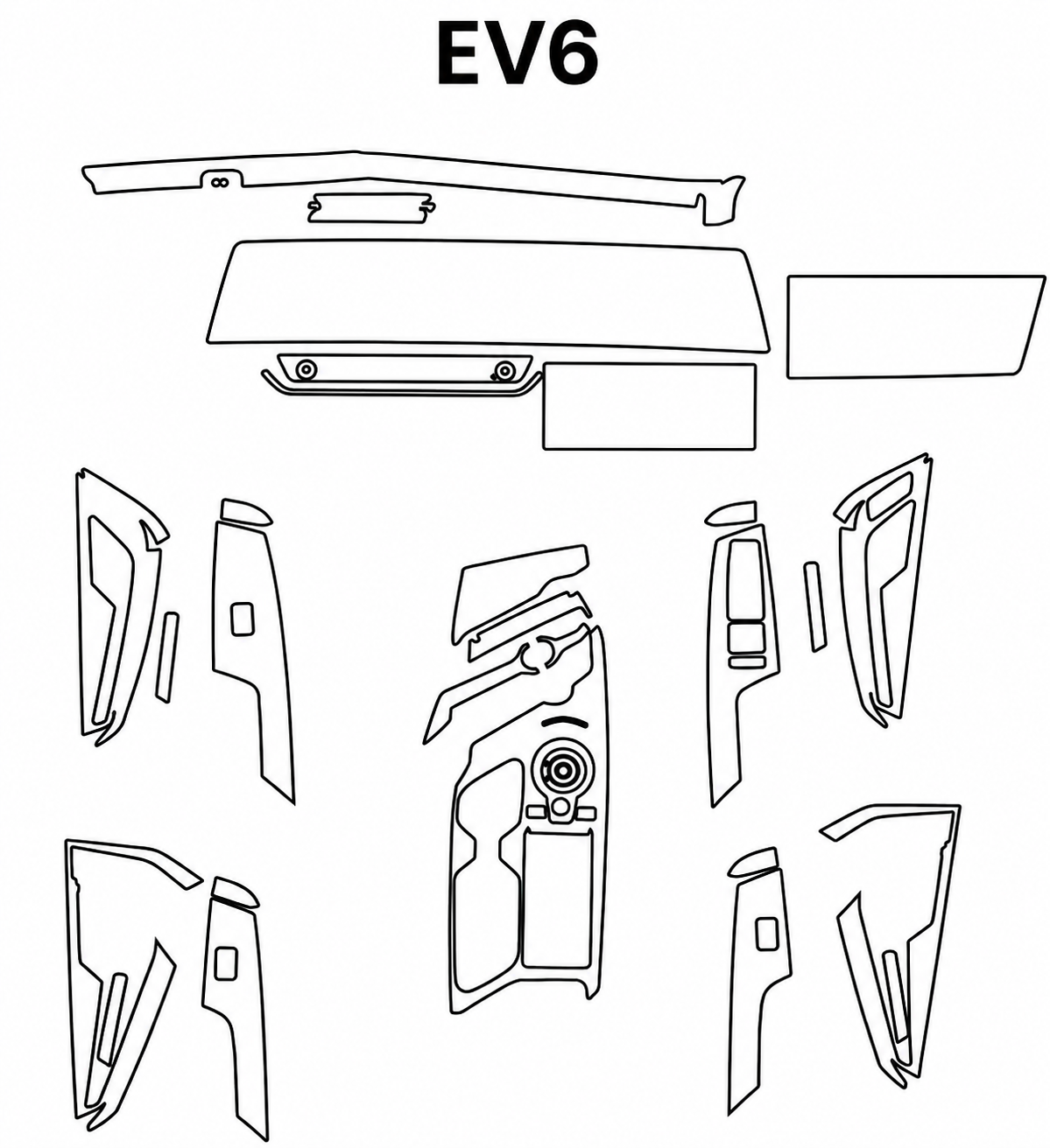 KIA EV6 Interior PreCut PPF
