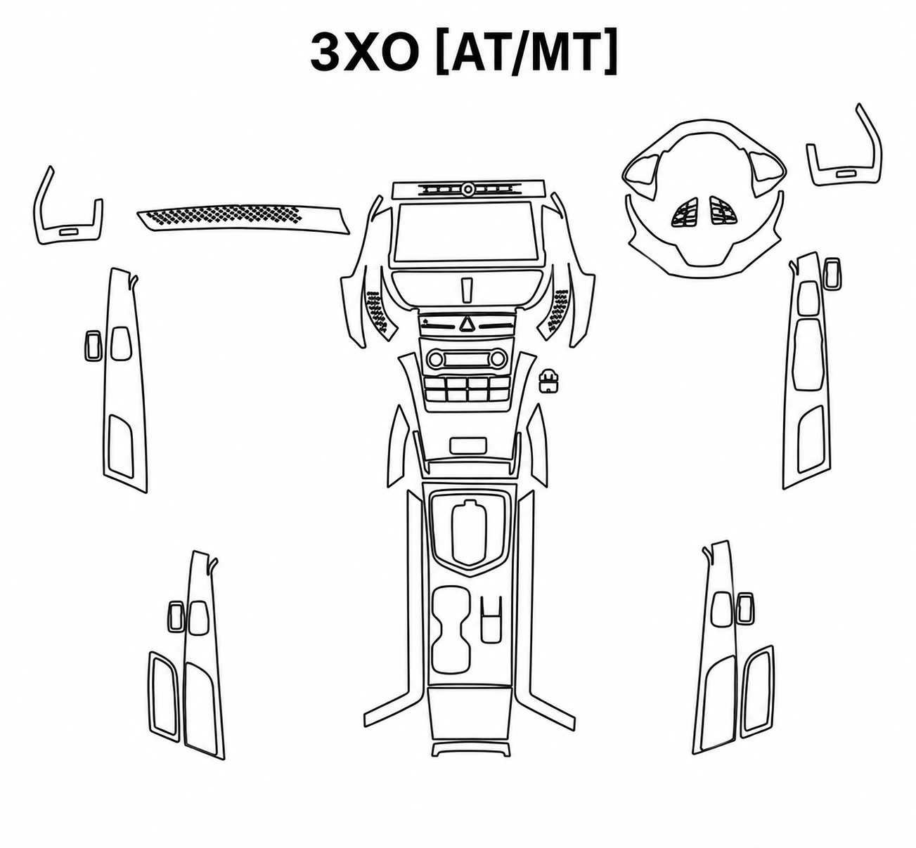 Mahindra 3XO [AT/MT] Interior PreCut PPF