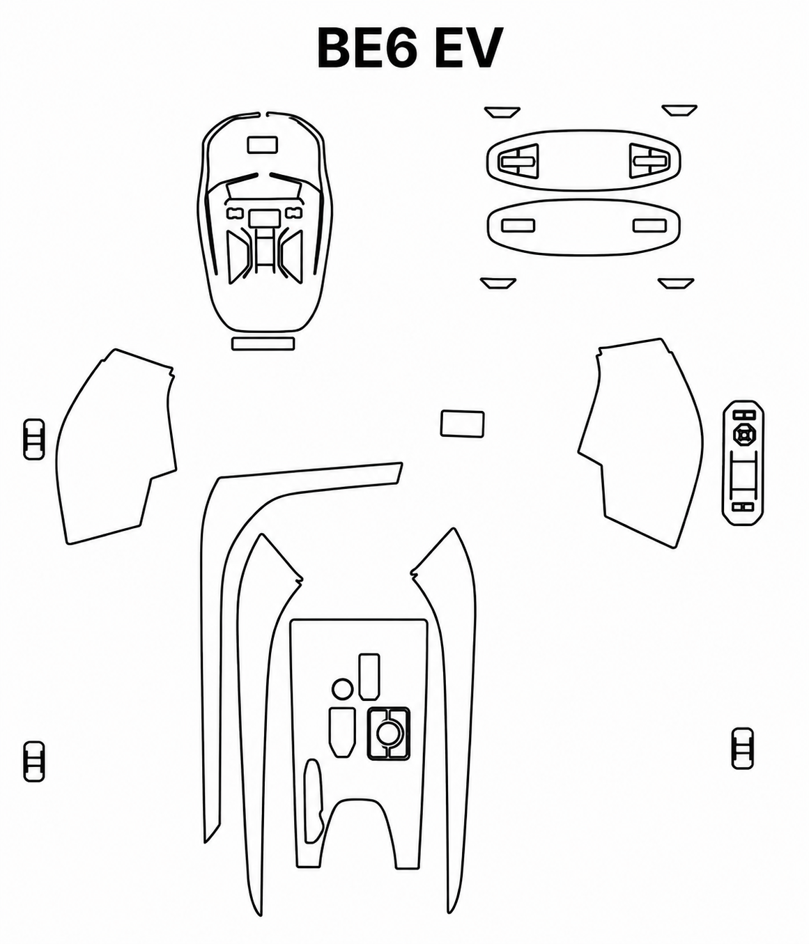 Mahindra BE6 EV Interior PreCut PPF