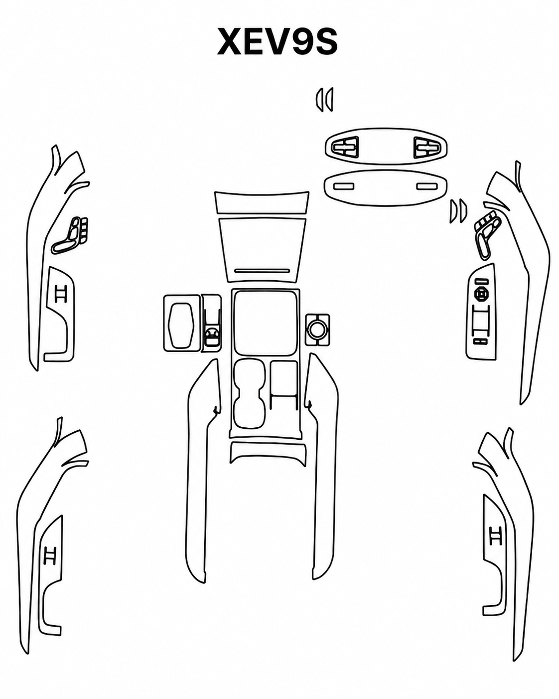 Mahindra XEV 9S Interior PreCut PPF